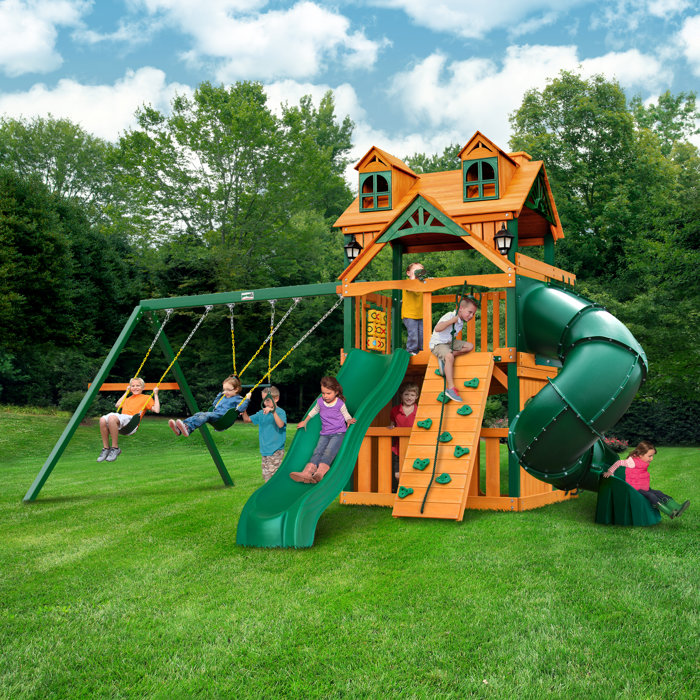 Gorilla Playsets Mountaineer Clubhouse Treehouse Swing Set & Reviews